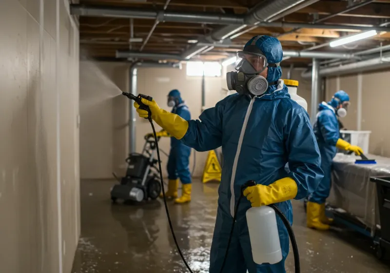 Basement Sanitization and Antimicrobial Treatment process in Ballard, UT